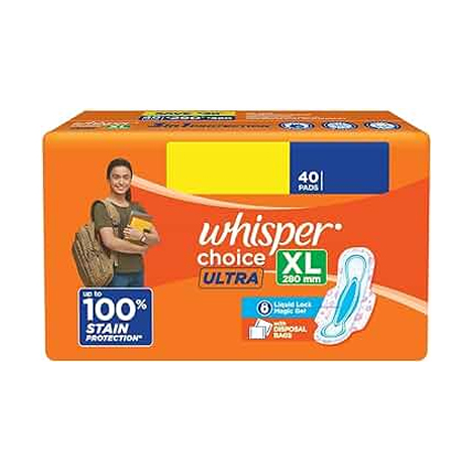 Whisper Choice Regular 40 Pads